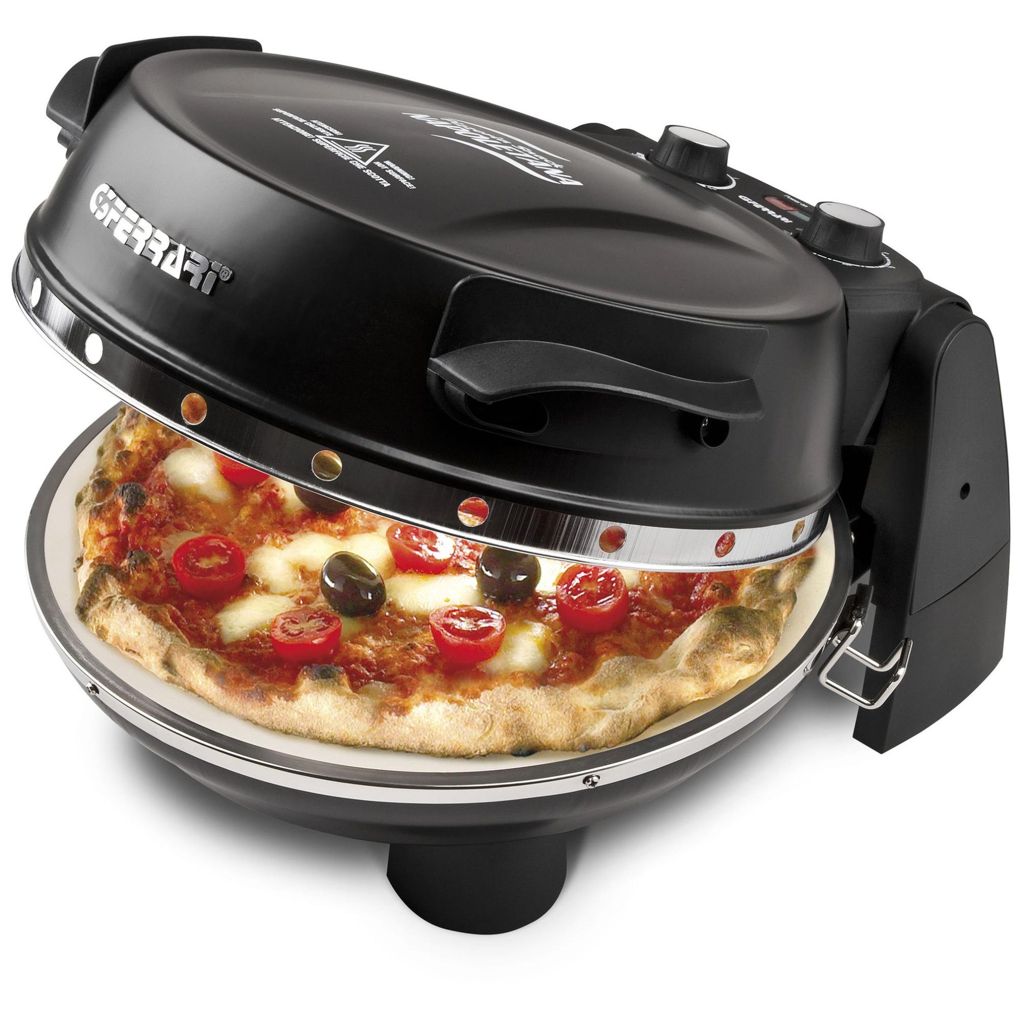 Pizzeria Snack Napoletana Evo Four À Pizza Électrique Multifonction À Double Pierre G3 Ferrari - vue 2