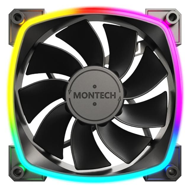 Montech RX120 PWM ARGB Ventilateur 120mm Neuf - vue 4