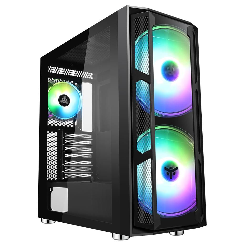Boitier Grand Tour E atx Itek Majes 20 Evo Rgb Avec Panneaux Vitrés