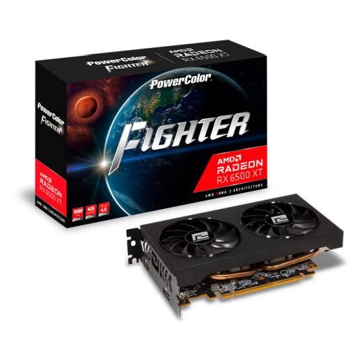 PowerColor AXRX 6500XT 4GBD6 DHOC carte graphique AMD Radeon RX 6500 XT 4 Go GDDR6 Neuf - vue 2