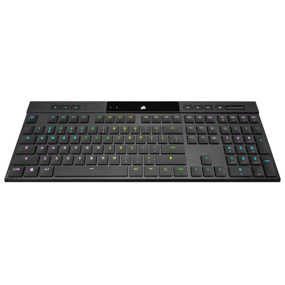 Corsair K100 RGB AIR Wireless Ultra Thin Mechanical Gaming Keyboard Cherry ULP Tactile Schwarz D - vue 2