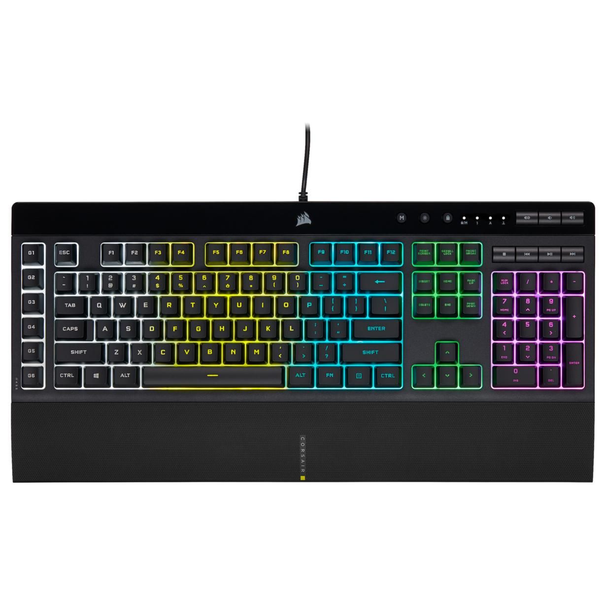 Corsair K55 Rgb Pro Gaming Tastatur Rgb Led Schwarz