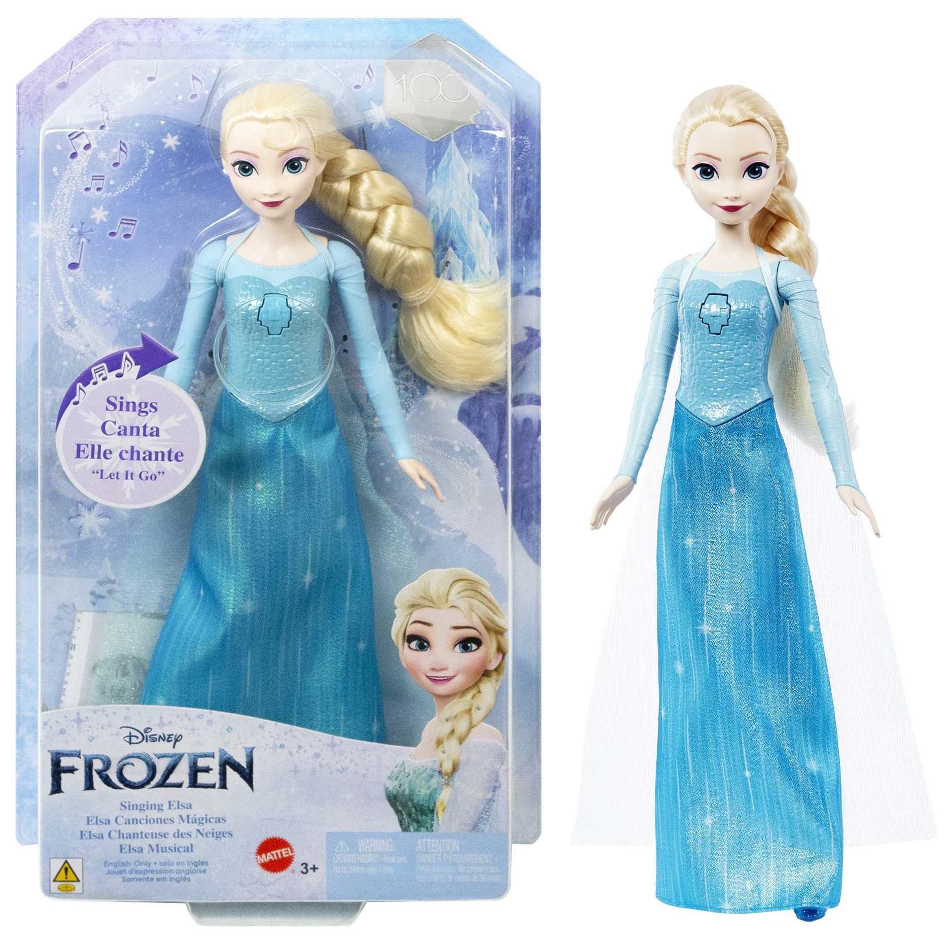 La Reine des Neiges Elsa Mattel Poupée Chantante Disney « Libérée délivrée » HMG31