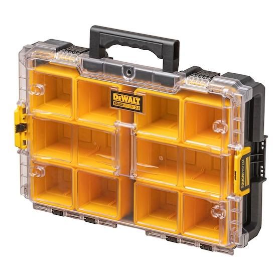 Organiseur DEWALT DS100 TOUGHSYSTEM 2.0 10 compartiments amovibles Joint IP65 Métal résistant - vue 2