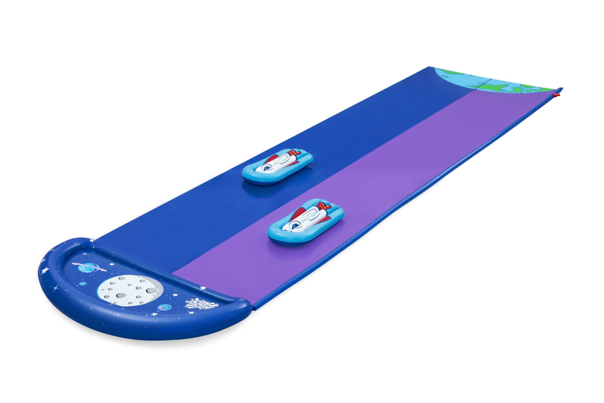 Piste Glissante Bestway avec Rampe de Saut Double 488 x 138 cm - vue 2