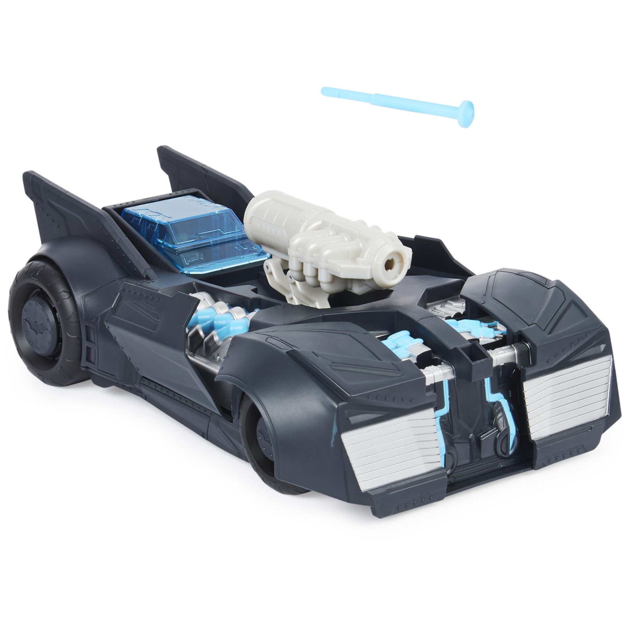 Dc Comics Batman Batmobile Défense Tech Véhicule Transformable Avec Lance Projectiles Jouet Pour Garçons À Partir De