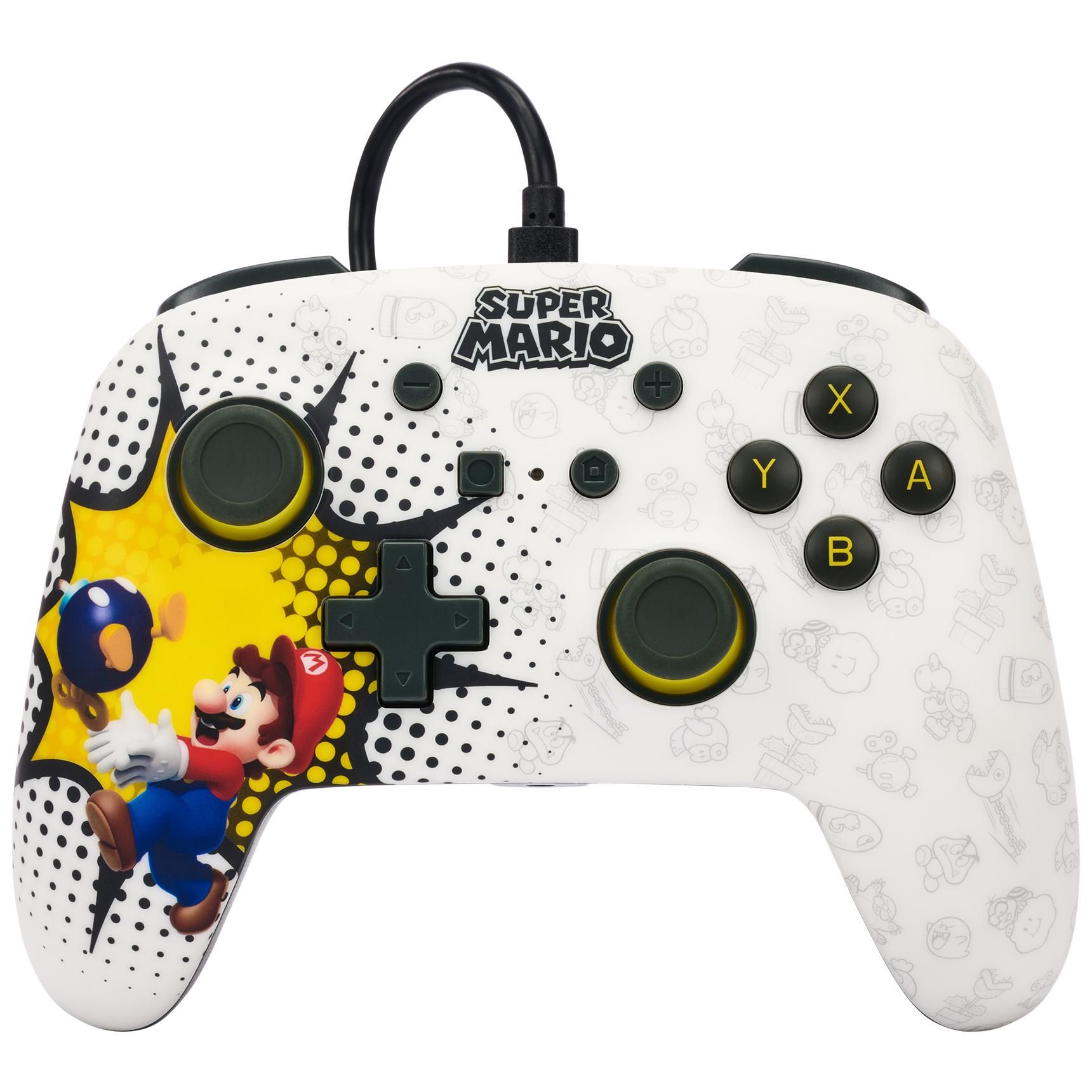 PowerA NSGP0085-01 accessoire de jeux vidéo Noir, Bleu, Rouge, Blanc, Jaune USB Manette de jeu Analogique Nintendo Switch