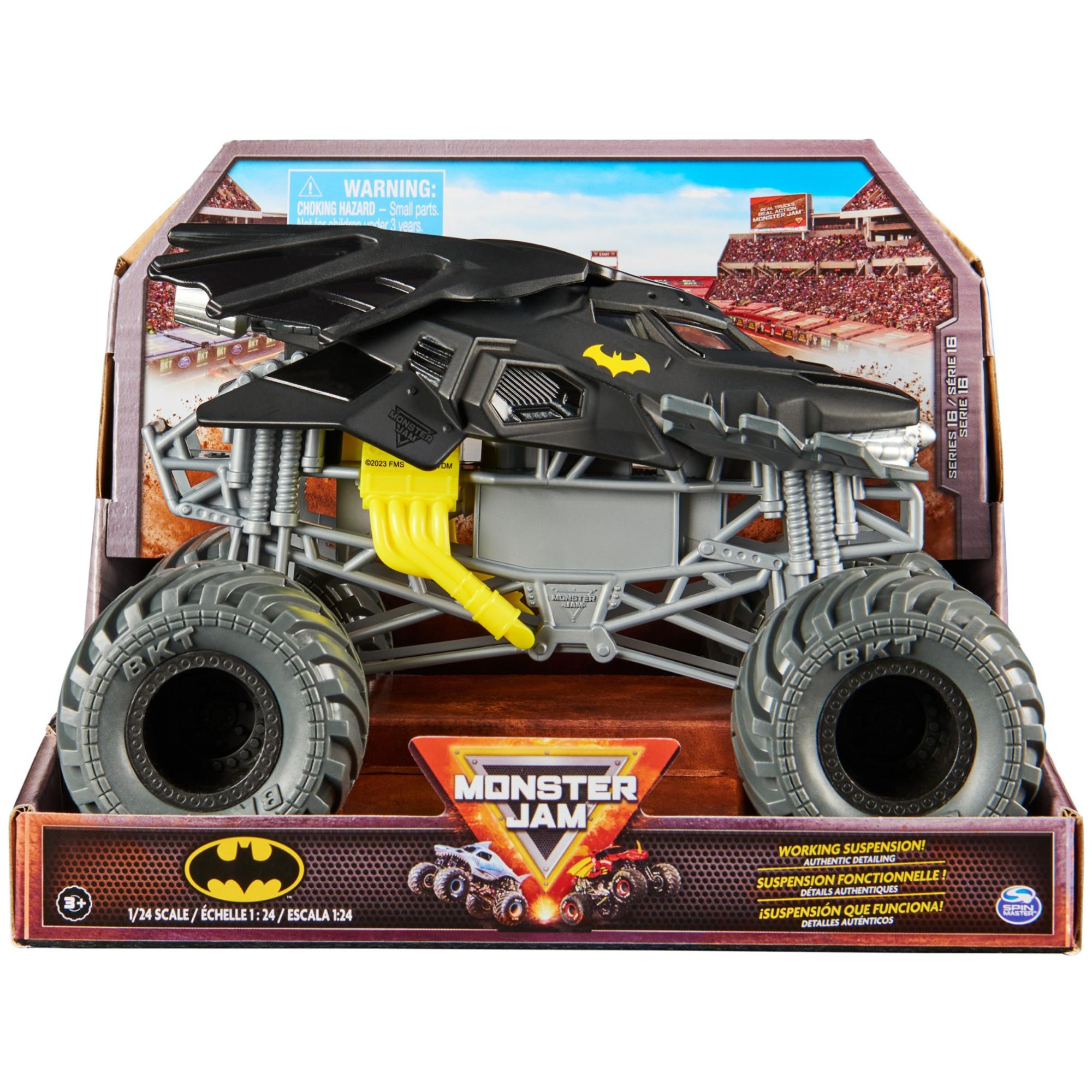 Monster Jam Monster Truck Batman Officiel Véhicule En Métal Moulé À Collectionner Échelle 1:24 Jouets Pour Garçons À Partir De