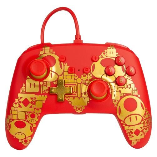 PowerA Enhanced Wired Or, Rouge, Jaune USB Manette de jeu Nintendo Switch