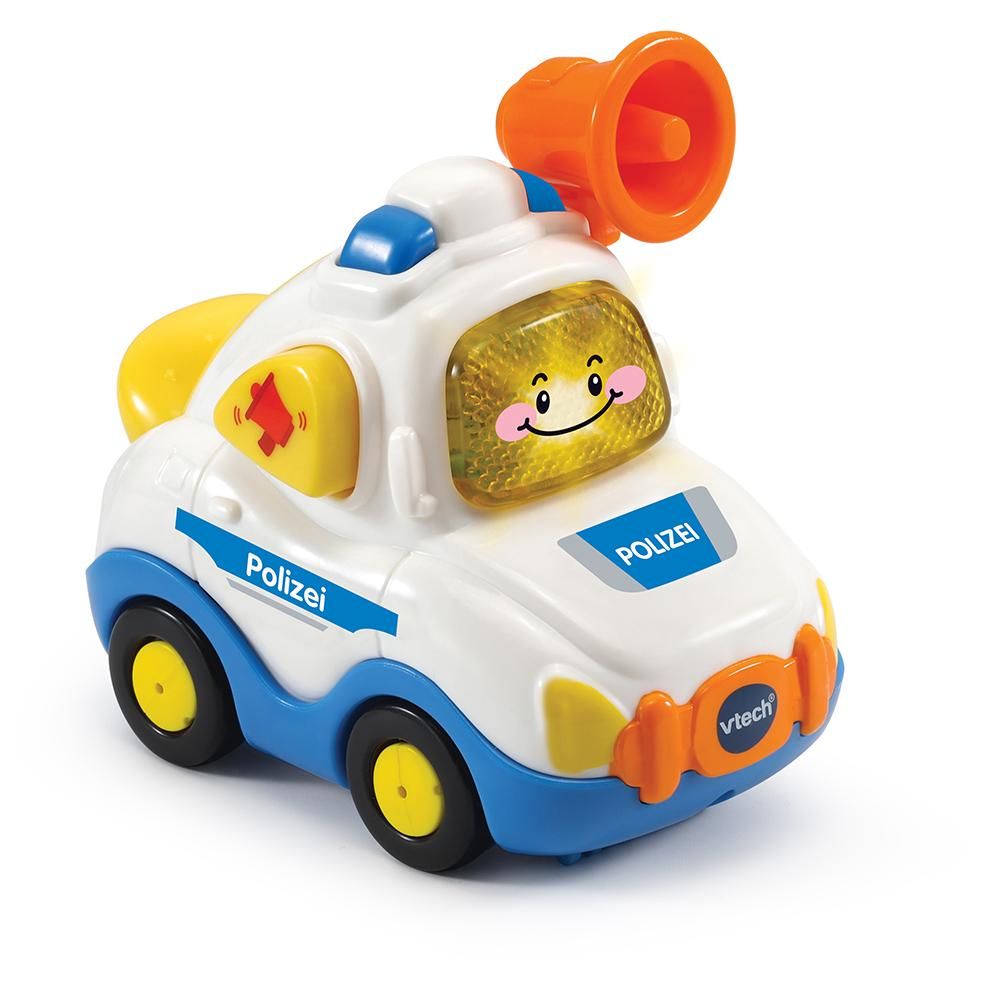 VTech Tut Tut Bolides pour bébé Police Voiture Jouet avec Musique Bouton Lumineux Phrases et Sons passionnants pour Enfants de 1 à - vue 4