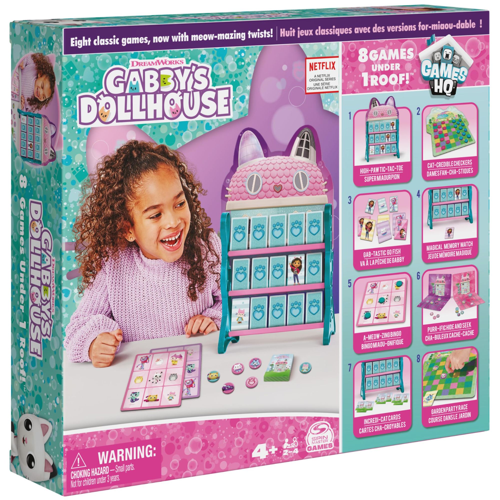 Games Gabby' Dollhouse Hq Dames Morpion Jeu De Mémoire Va À La Cartons De Loto Jeux De Société Jouet Pour Enfants Netflix Accessoires De Fête Pour Les Enfants À Partir De