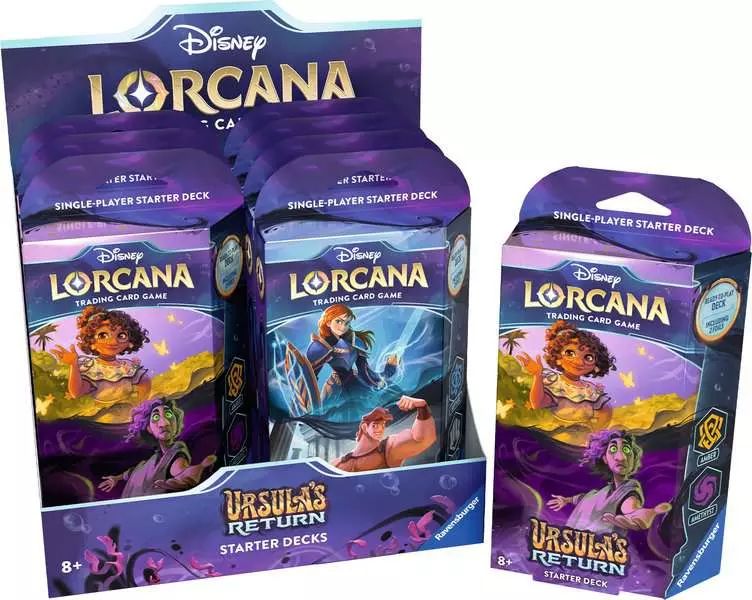 Disney Lorcana Tcg Présentoir Decks De Démarrage Ursula' Return 8