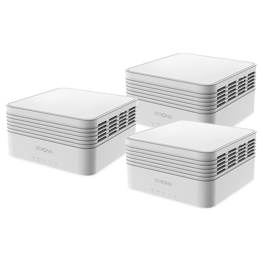 Strong MESHTRIAX3000 système Wi Fi maillé Bi bande 2 4 GHz / 5 GHz Wi Fi 6 802.11ax 3 Interne Neuf - vue 4