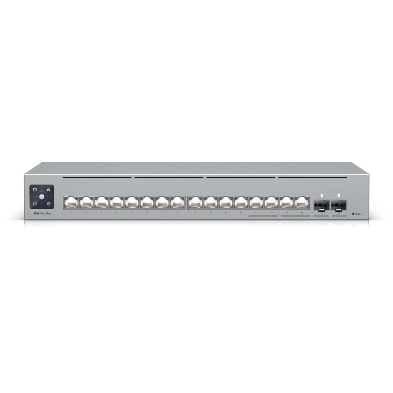 Ubiquiti Pro Max 16 Managed Switch 2x 10g Sfp 4x 2.5gbe 12x 1gbe