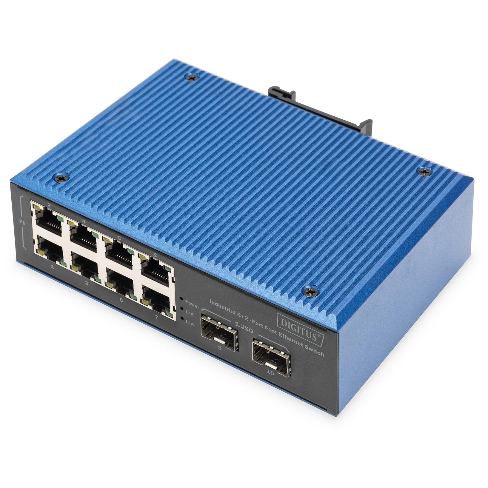 Digitus Commutateur Industriel Fast Ethernet 8 2 Ports