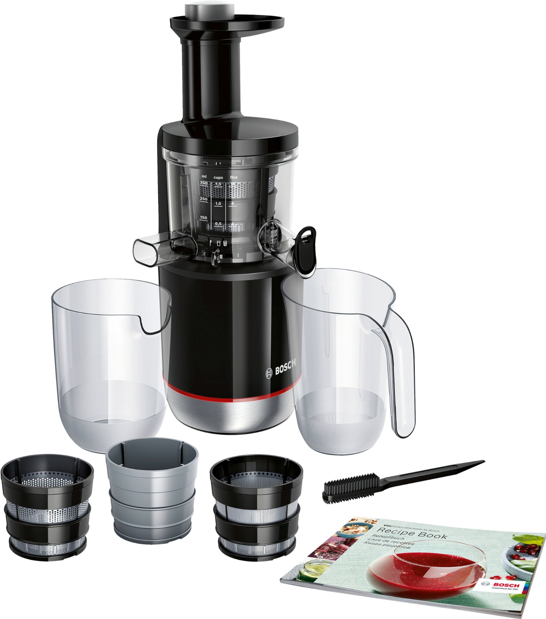 Extracteur de jus BOSCH MESM731M VitaExtract inox 1 vitesse + reverse syst. de sécurité sur le couvercle - vue 2