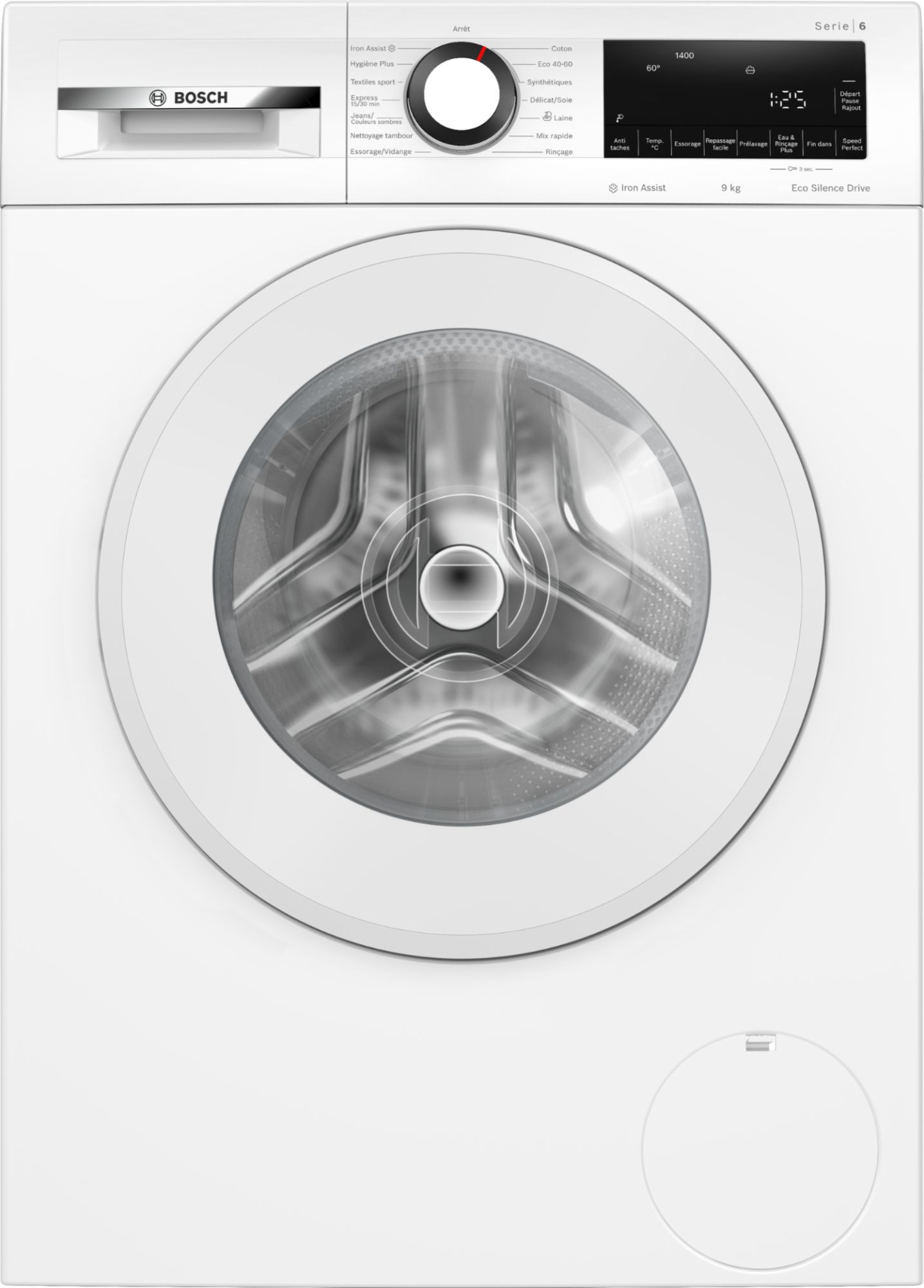 Lave linge front BOSCH WGG244Z3FR Série 6 9 kg 1400 trsmin - vue 3