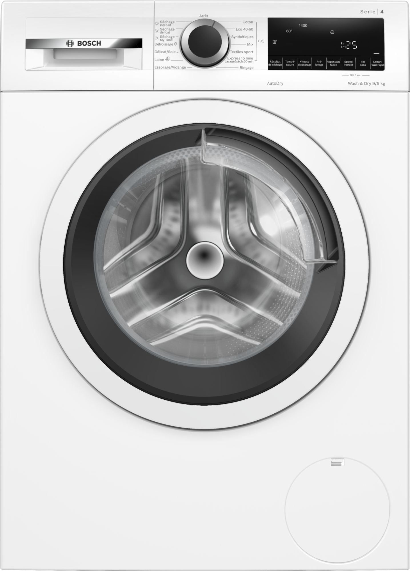 BOSCH Lave linge séchant 60 cm frontal 9 / 5 kg WNA144V0FR - vue 6
