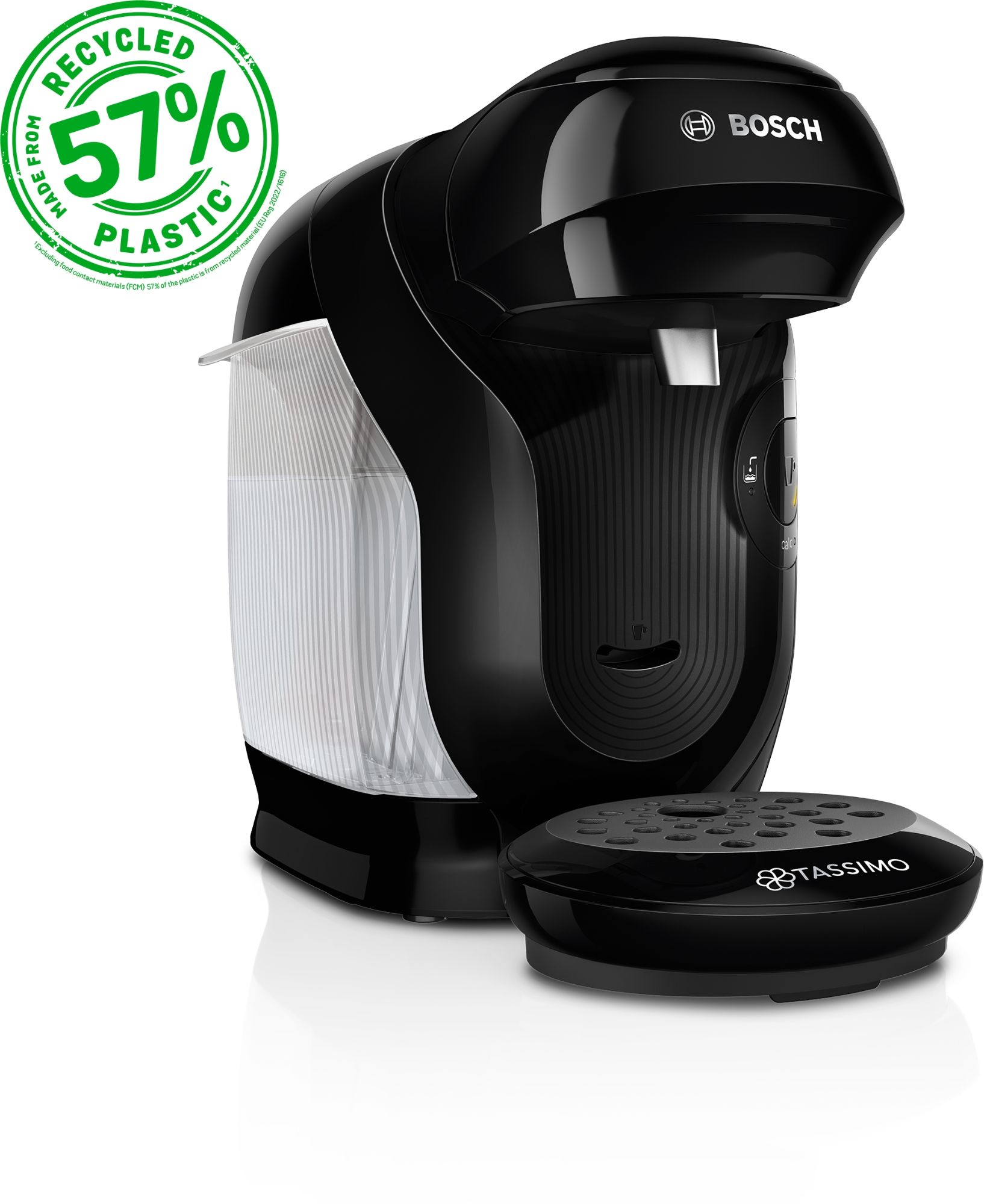 Machine multi-boissons Bosch TAS112E - 1400 W - Café, Café crème, Cappuccino, Chocolat chaud, Espresso, Lait chaud, Latte Macchiato, Thé - Plastique recylcé noir Machine multi-boissons Bosch TAS112E - 1400 W - Café, Café crème, Cappuccino, Chocolat chaud, Espresso, Lait chaud, Latte Macchiato, Thé - Plastique recylcé noir