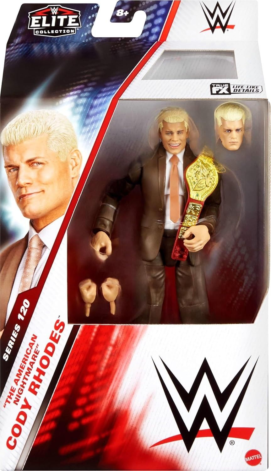 WWE Figurine articulée Élite The american nightmare Cody Rhodes de 15 cm Serie 120