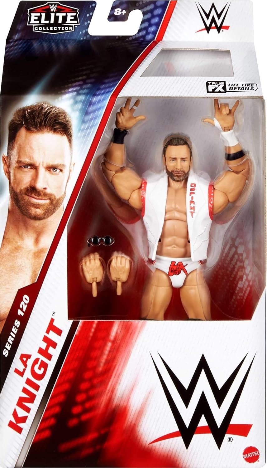 WWE Figurine articulée Élite La Knight de 15 cm Serie 120