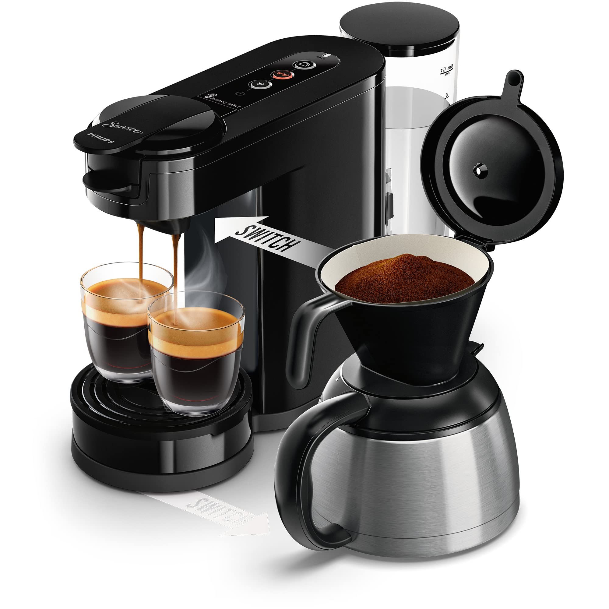 Philips HD659264 SENSEO Switch Pad et cafetière filtre