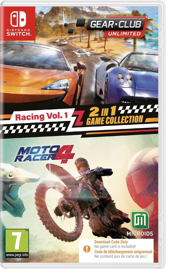 Racing Vol. 1 : 2 en 1 Game Collection Gear Club Unlimited + Moto Racer 4 Jeu Nintendo Switch Code in a Box - vue 5