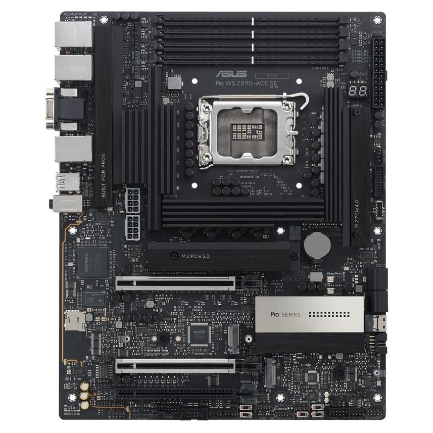 ASUS PRO WS Z890 ACE SE LGA1851 ATX MB DDR5 Thunderbolt 4 Type C ports 4xM.2 Neuf - vue 4