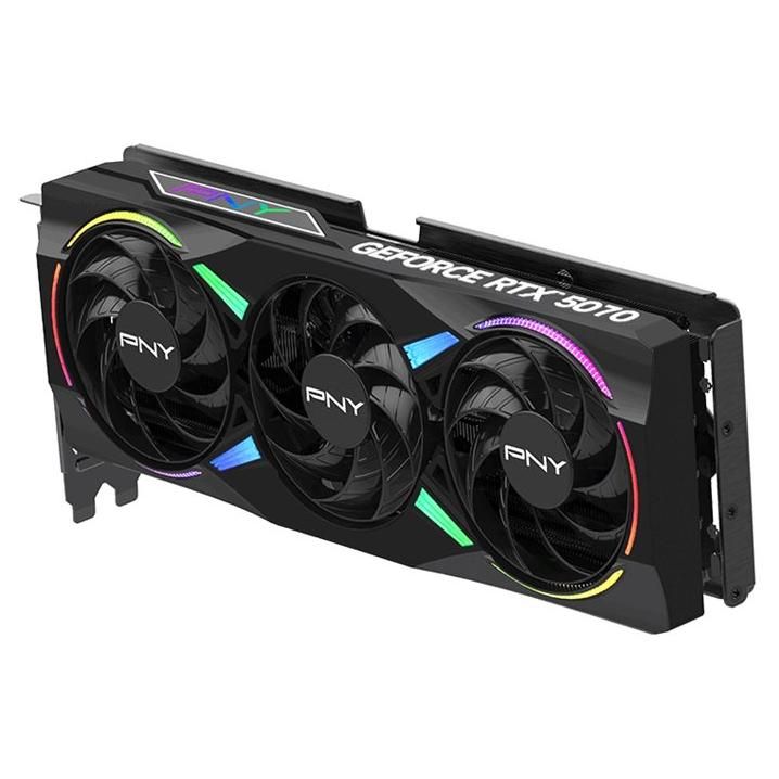 PNY GeForce RTX 5070 ARGB EPIC-X RGB OC - Carte graphique - GeForce RTX 5070 - 12 Go GDDR7 - PCIe 5.0 x16 - 3 x DisplayPort, HDMI