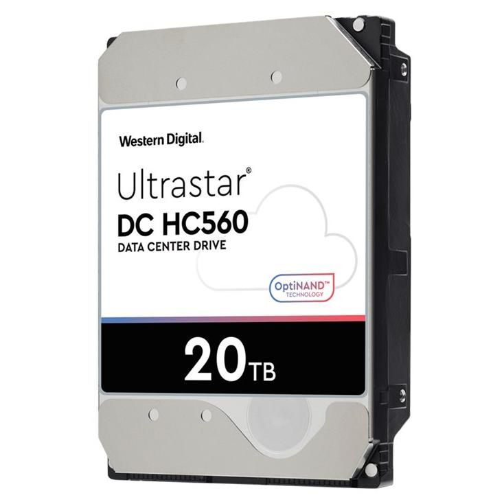 WD Ultrastar DC HC560 WUH722020BL5201 Disque dur chiffré 20 To interne 3.5 SAS 7200 toursmin mémoire tampon : 512 Mo Self Encrypting Drive SED