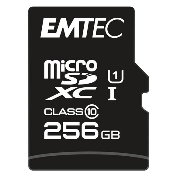 EMTEC Elite Gold Carte mémoire flash adaptateur SD inclus e UHS I U1 / Class10 microSDXC UHS I