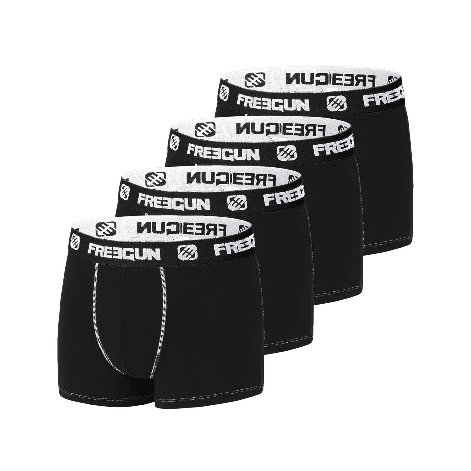Boxers Freegun Lot de 4 Boxers homme coton EU - vue 2