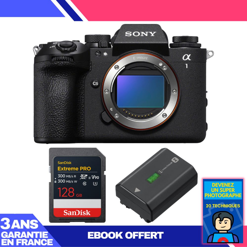Boitier Sony alpha 1 II + 1 SanDisk Extreme PRO UHS II SDXC + Sony NP FZ100 + Ebook 'Devenez Un Super Photographe - vue 4