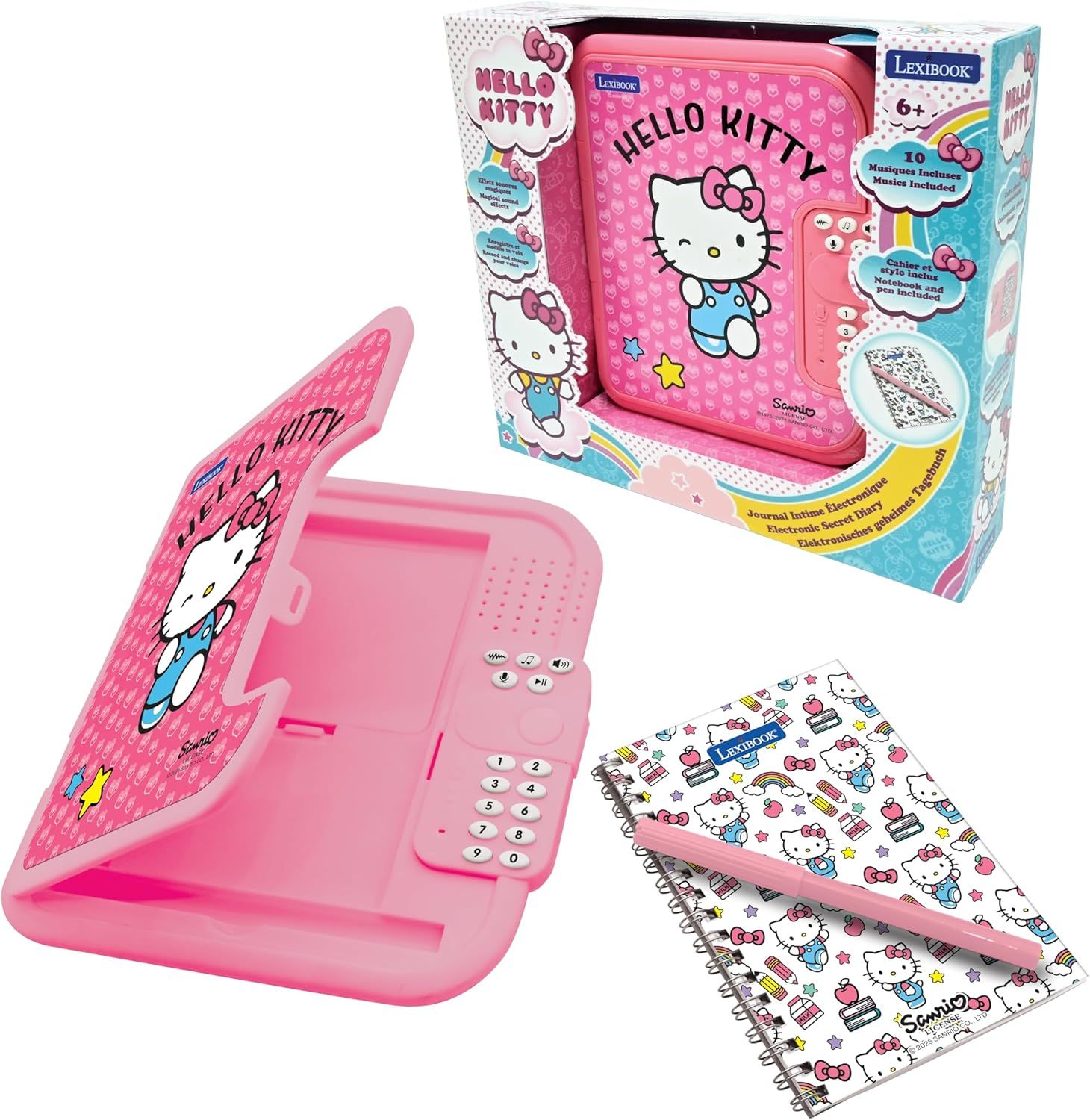 Jeu écriture et lettres Lexibook Mon journal intime électronique Stitch