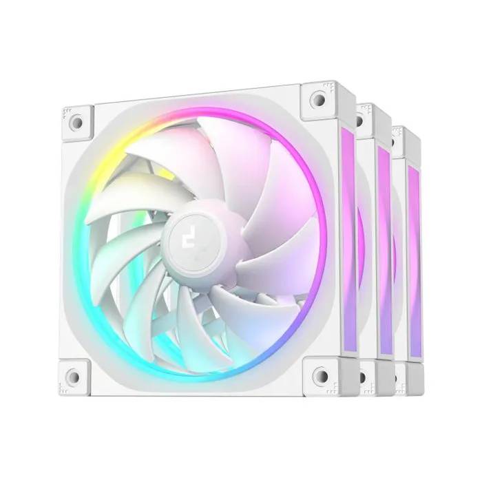 DeepCool FL12 WH 3 in 1 Boitier PC Ventilateur 12 cm 3 pièce Neuf - vue 4