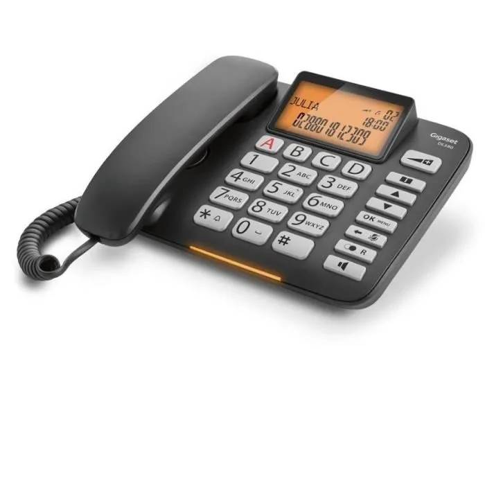 GIGASET DL580 TÉLÉPHONE FILAIRE SANS RÉPONDEUR AUTOMATIQUE AVEC AFFI - vue 2