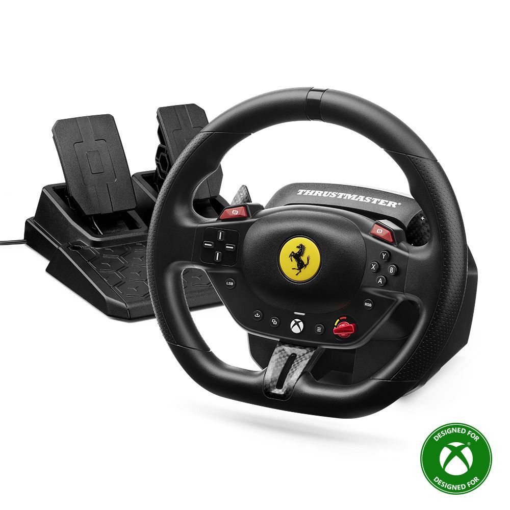 Volant gaming Thrustmaster T98 Ferrari 296 GTS + Pédalier T2PM pour Xbox Series Xbox One et PC - vue 5