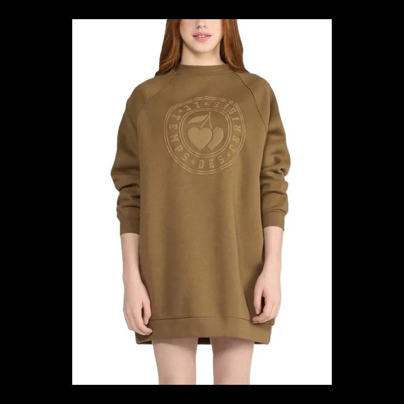 Robe Le Temps des Cerises TEMPS DES CERISES Robe sweat camel EU - vue 2