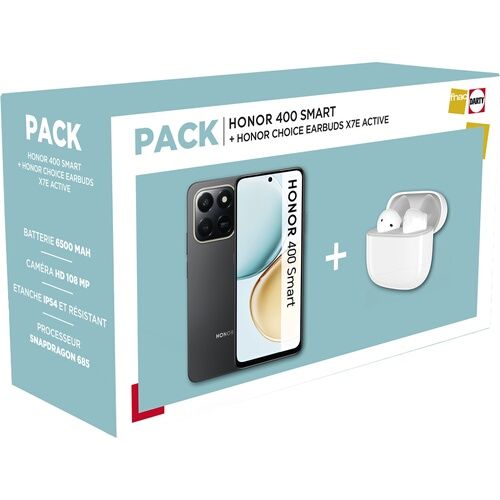 Pack Honor 400 Smart 4G 6128 & Honor Choice Earbuds X7E Active - vue 3