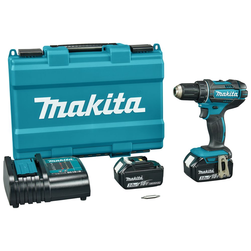 Perceuse visseuse MAKITA 18 V 3 Ah Mandrin sans clé Vitesse variable 21 réglages de couple - vue 2