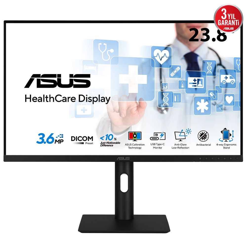 ASUS HA2441A écran plat de PC 60 5 cm 23.8 2560 x 1440 pixels Quad HD LCD Neuf - vue 6
