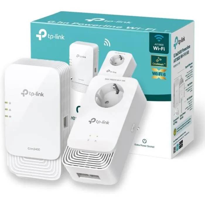 TP Link CPL WiFi G.hn2440 WiFi 6 AX1800 PGW2440 KIT
