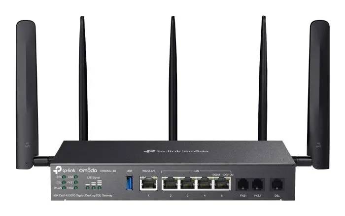 DSL Gateway TP LINK DR3650v 4G Wi Fi 6 AX3000 4G LTE 8 Ports Gigabit