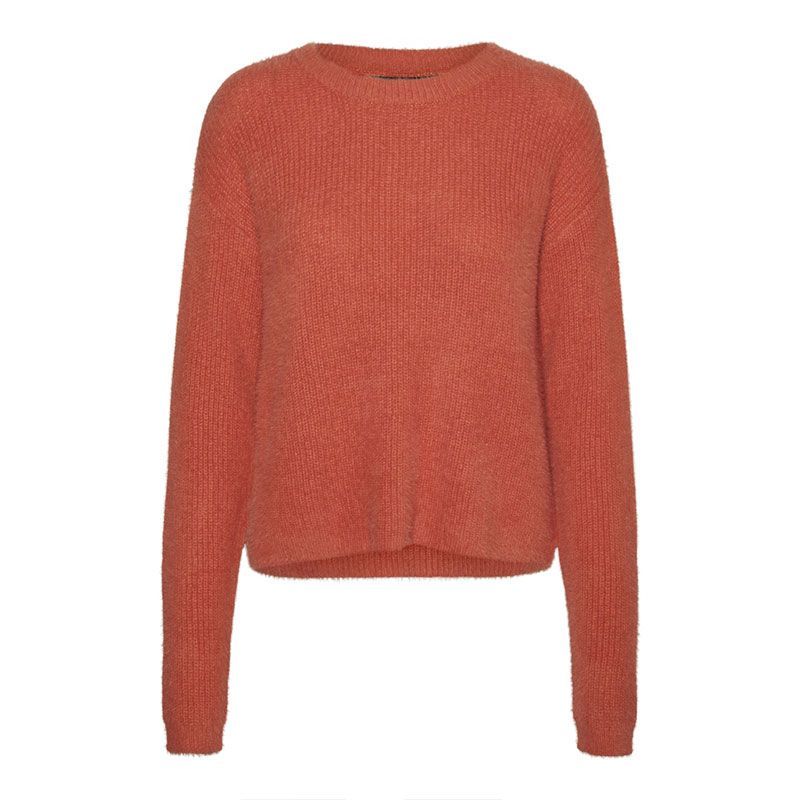 pull en maille puff col rond femme vero moda