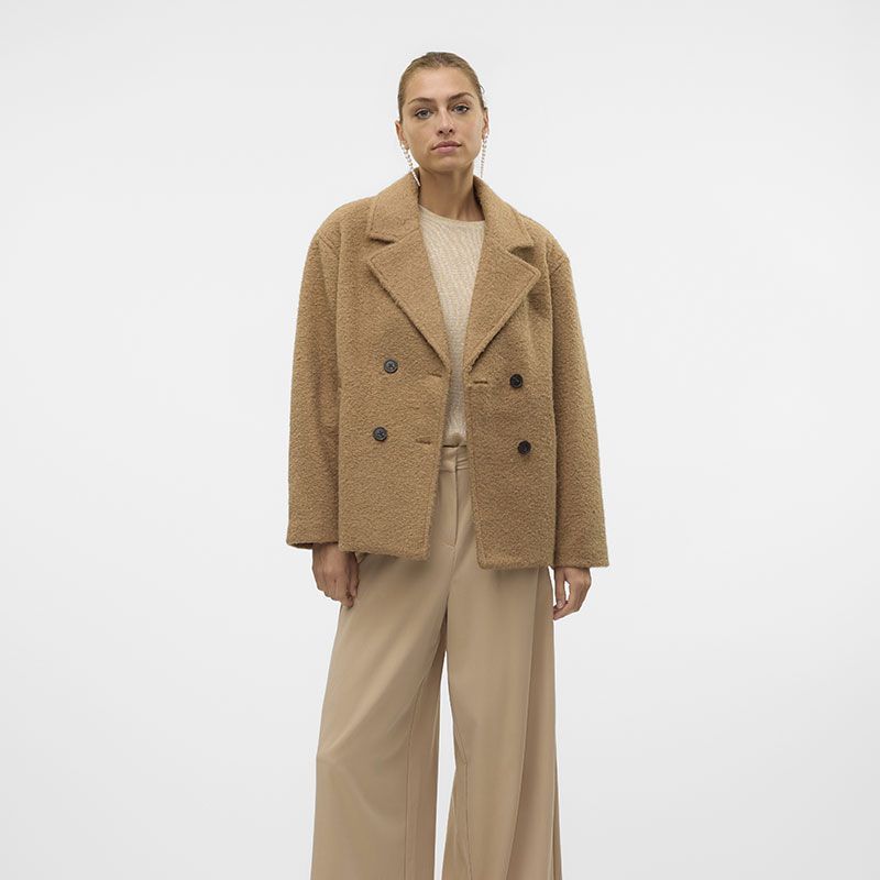 caban elite bella doux avec col à revers femme vero moda