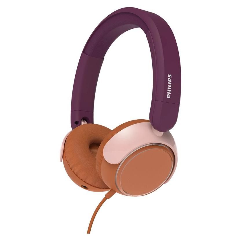 Philips TAK2000MP - 2000 Series - écouteurs avec micro - sur-oreille - filaire - jack 3,5mm - Violet magenta