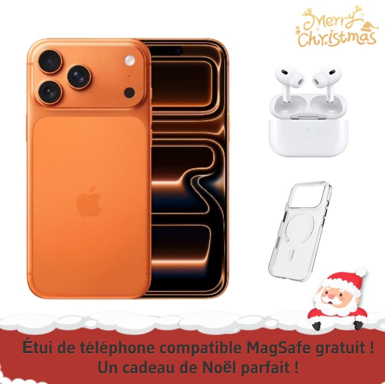 Apple iPhone 17 Pro + AirPods Pro 3 + coque de téléphone méga