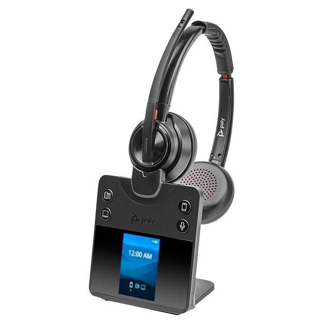 Poly Savi 8420 Office Savi 8400 series micro casque sur oreille DECT / Bluetooth sans fil Suppresseur de bruit actif