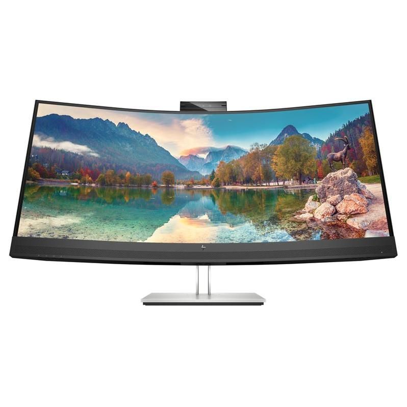 HP E34m G4 Conferencing Monitor - E-Series - écran LED - incurvé - 34 - 3440 x 1440 WQHD @ 75 Hz - VA - 400 cd/m² - 3000:1 - 5 ms - HDMI, DisplayPort, USB-C - haut-parleurs - pour ZBook Firefly...