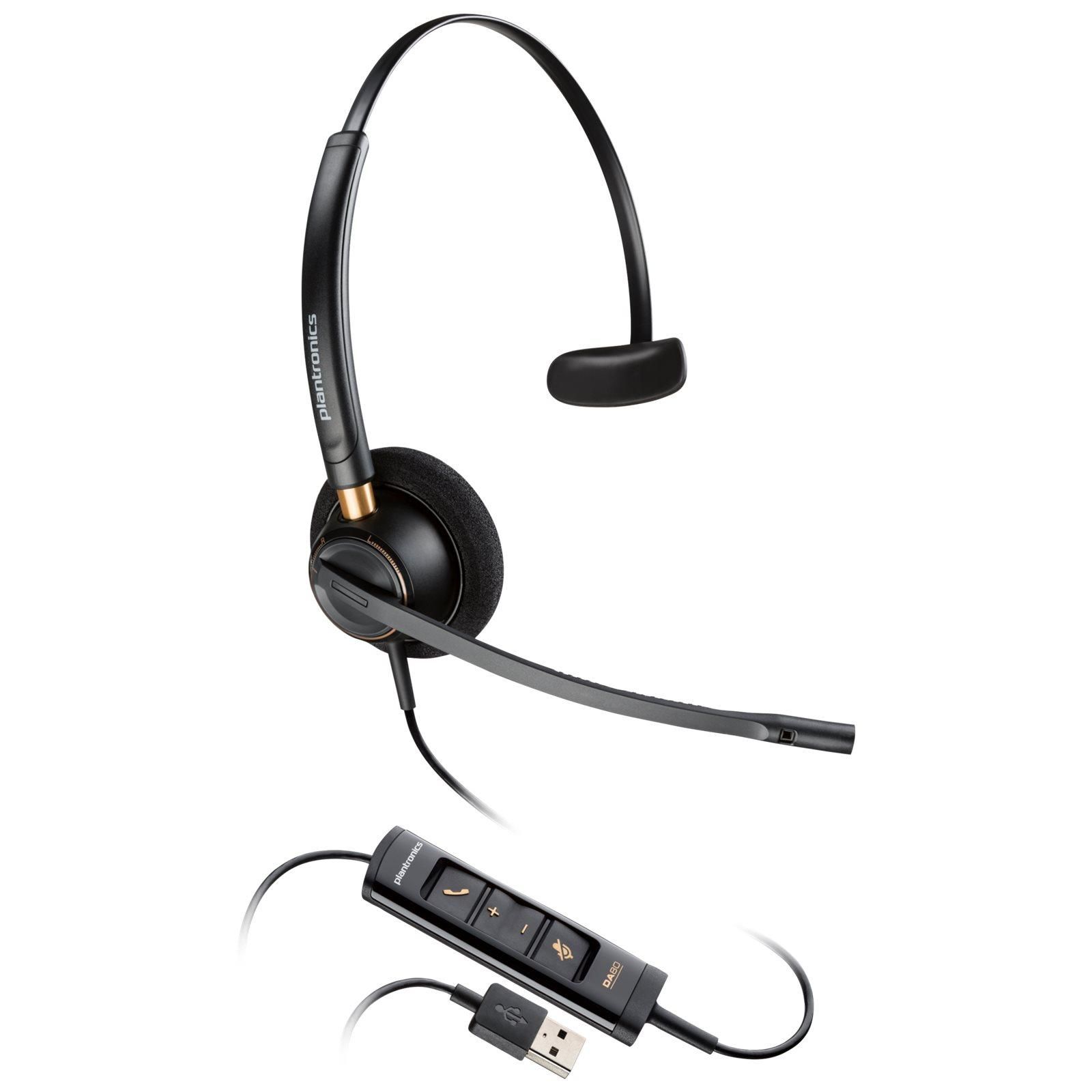 POLY Micro casque EncorePro 515 monaural Certifié pour Microsoft Teams avec USB A Neuf - vue 3